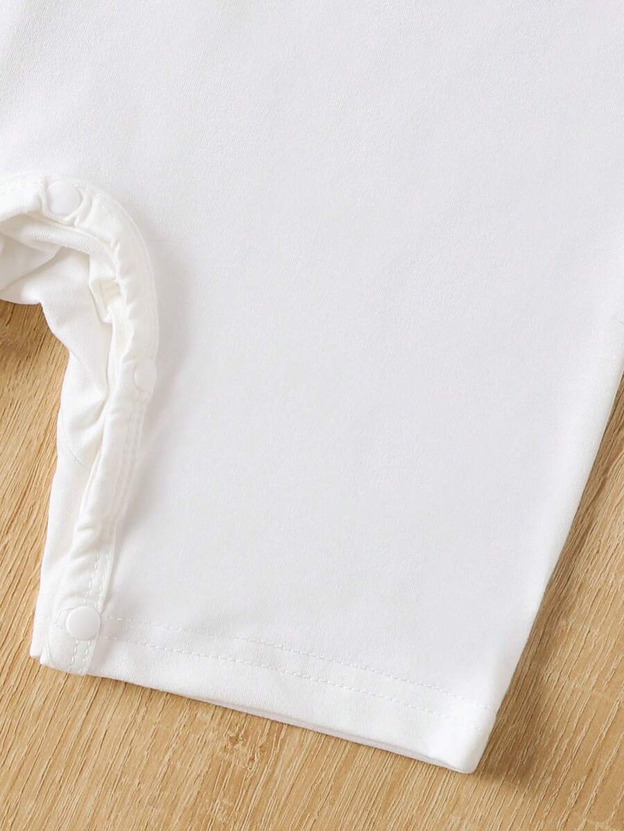 Cute Bear Pattern Baby Boys Romper Casual Holiday Summer Wear