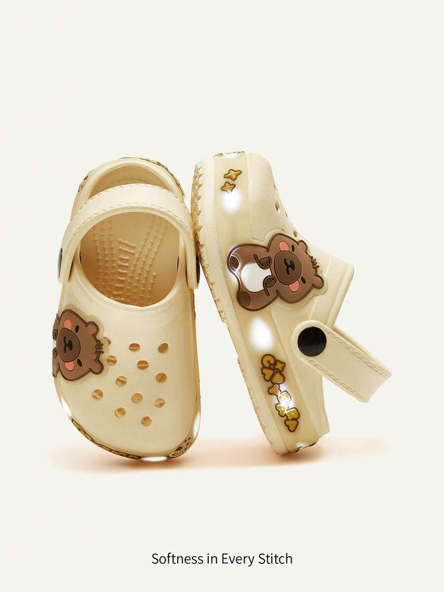 Unisex Green Dinosaur Sandals – Lightweight & Breathable, Cozy Pixies Summer Fashion Cartoon Shoes for Kids
