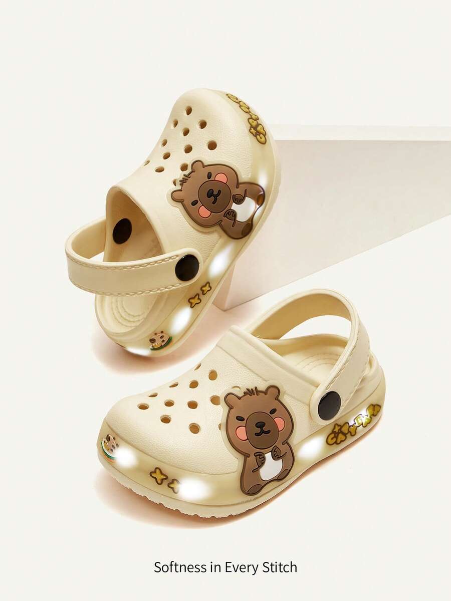Unisex Green Dinosaur Sandals – Lightweight & Breathable, Cozy Pixies Summer Fashion Cartoon Shoes for Kids