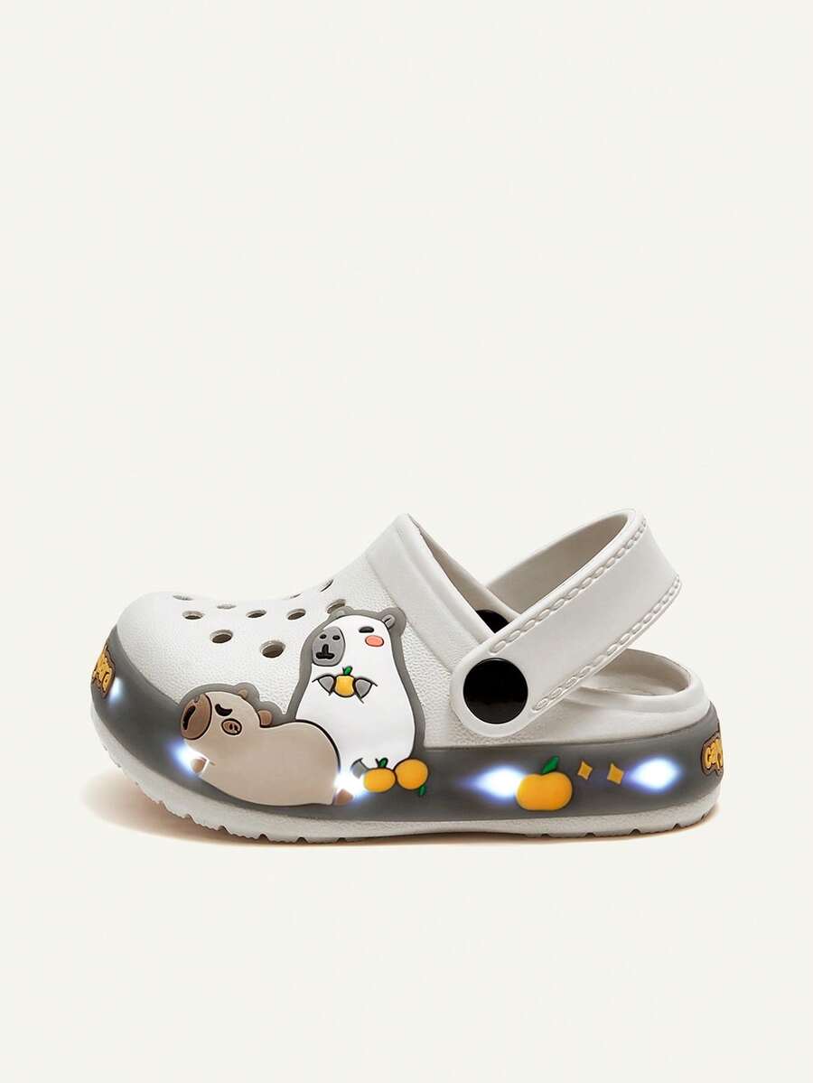 Unisex Green Dinosaur Sandals – Lightweight & Breathable, Cozy Pixies Summer Fashion Cartoon Shoes for Kids