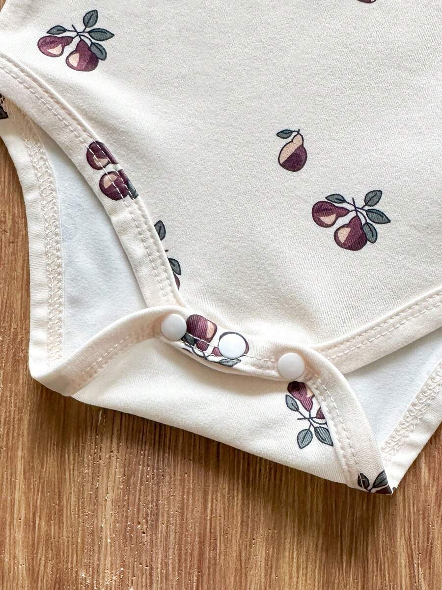 Baby Girl Ditsy Floral Rompers - Countryside Vintage Style 4 Piece Set
