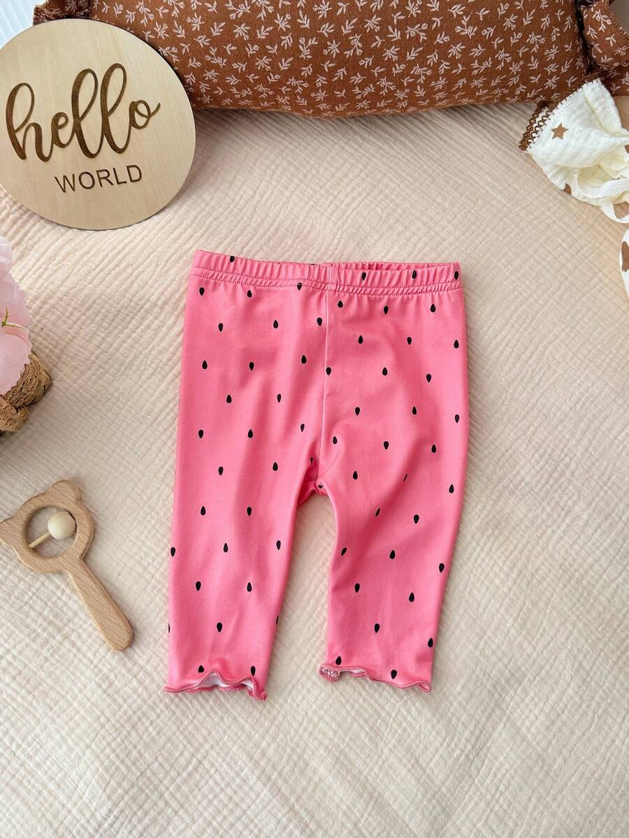 2PCS Baby Daisy Print T-Shirt and Shorts Set for Summer Daily Wear