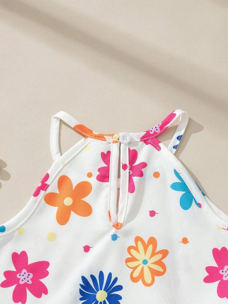 Newborn & Baby Girl 2pcs Spring/Summer Dopamine Color Vacation Set (0-3Y)