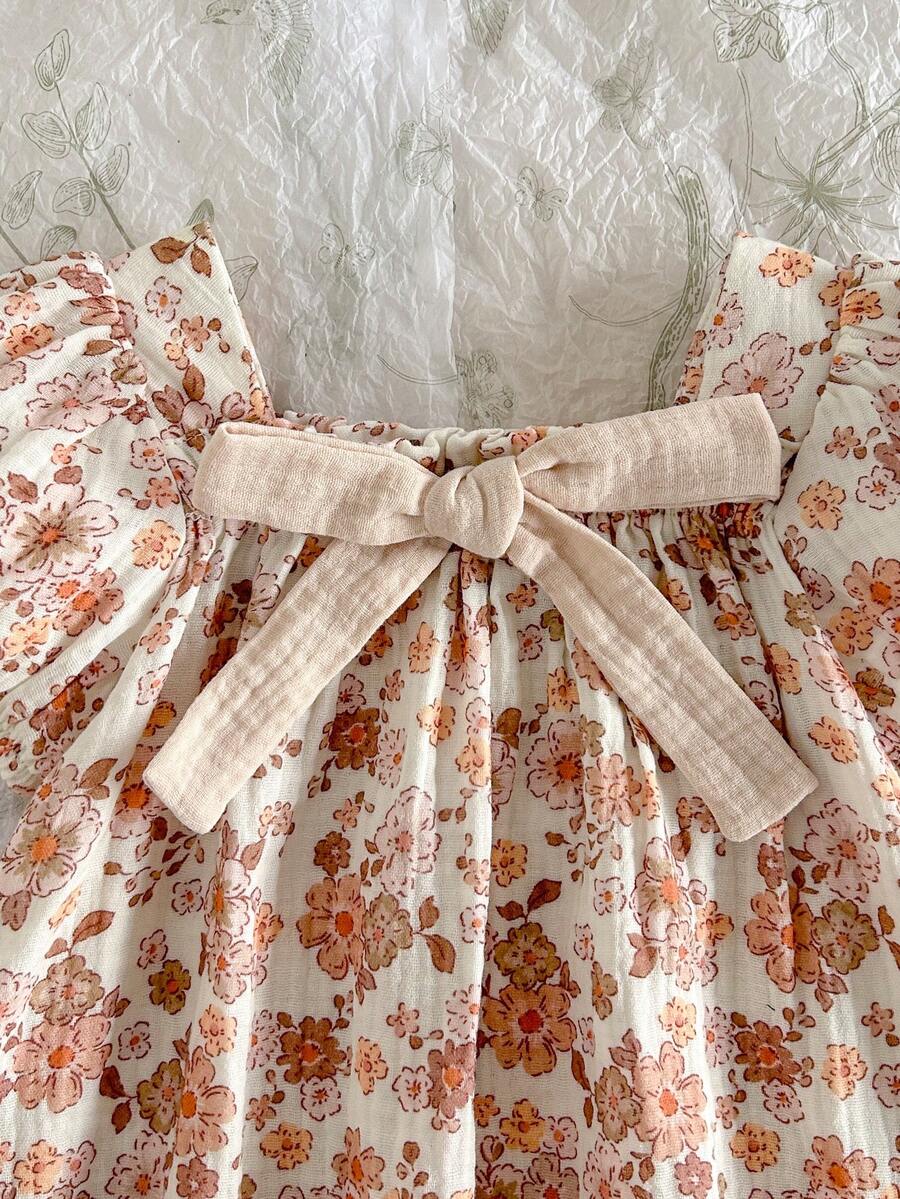 Green Plaid Short Sleeve Dress for Baby Girls - Cute Bow Accent Summer Outfit