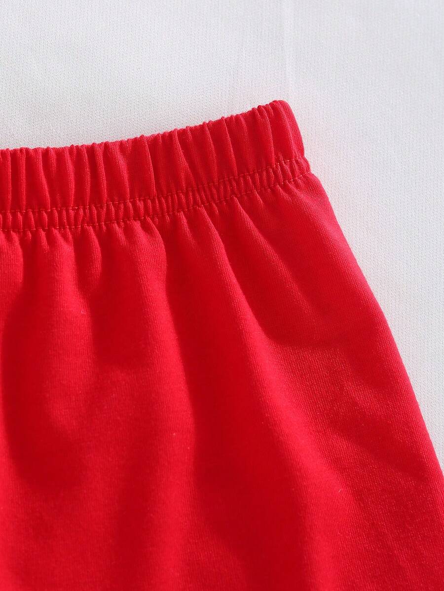 Pride Rainbow Short Sleeve Top & Shorts Set for Toddler Girls