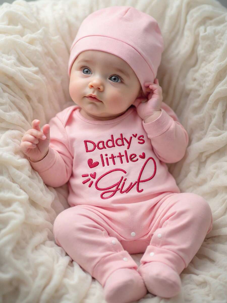 Baby Little Brother Embroidered Outfit Set for Photoshoots and Baby Shower Gifts