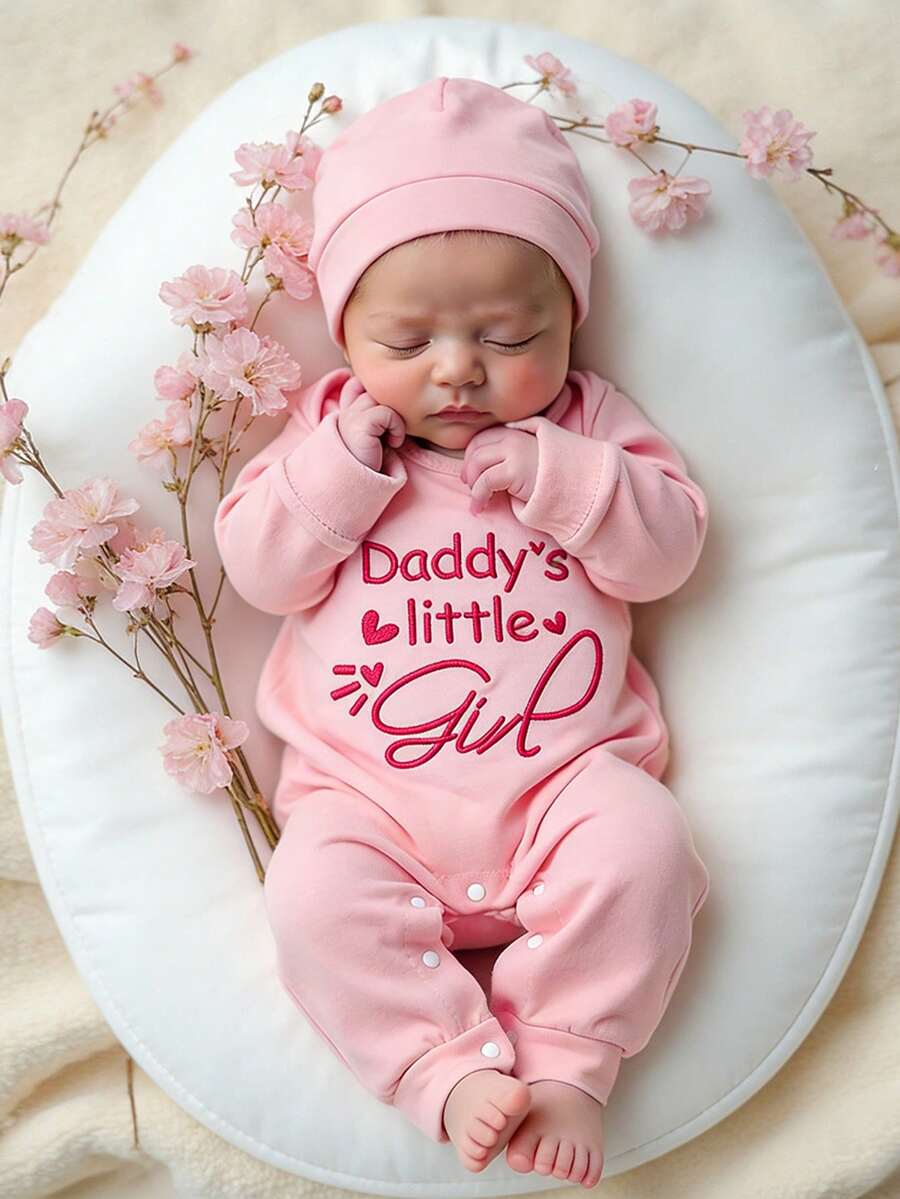 Baby Little Brother Embroidered Outfit Set for Photoshoots and Baby Shower Gifts