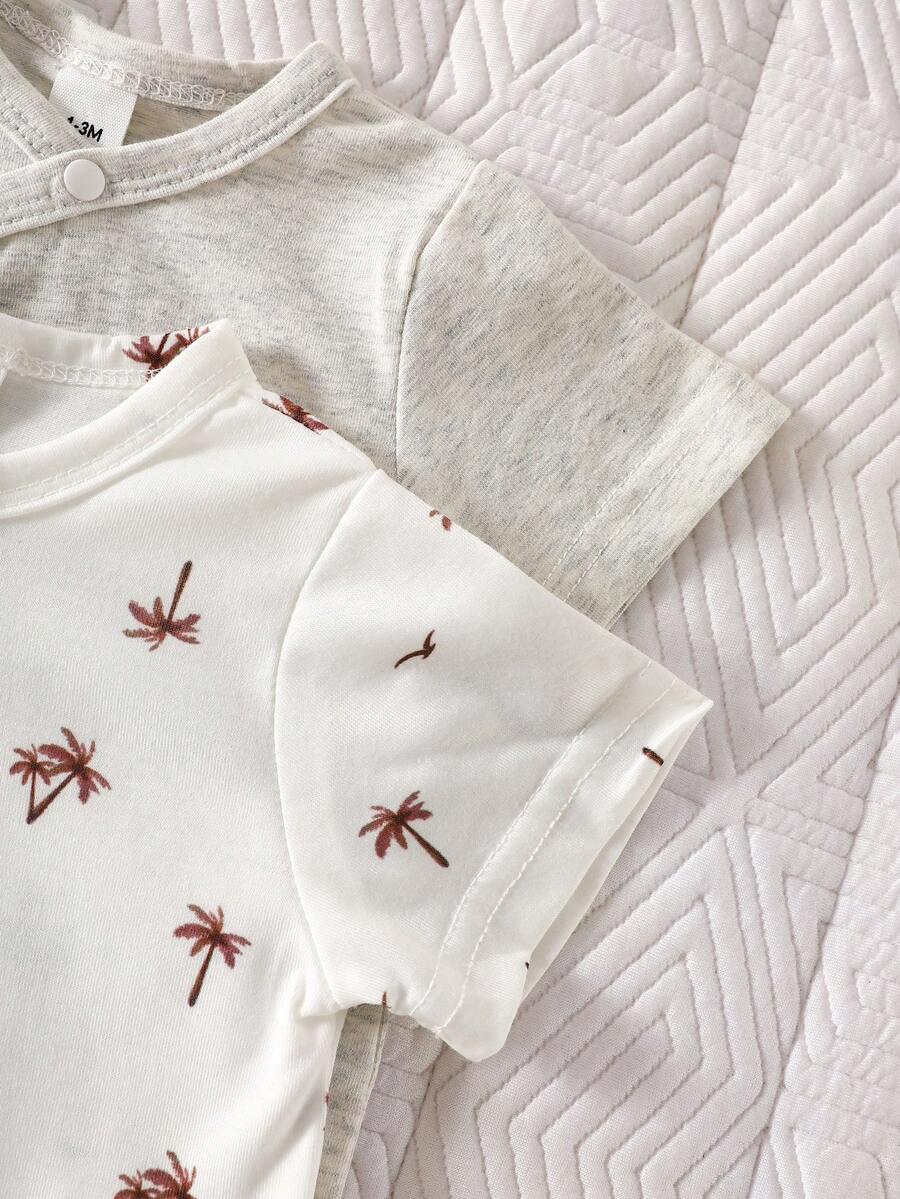 Baby Lion Print Romper and Shorts Set for Daily Wear and Photoshoots