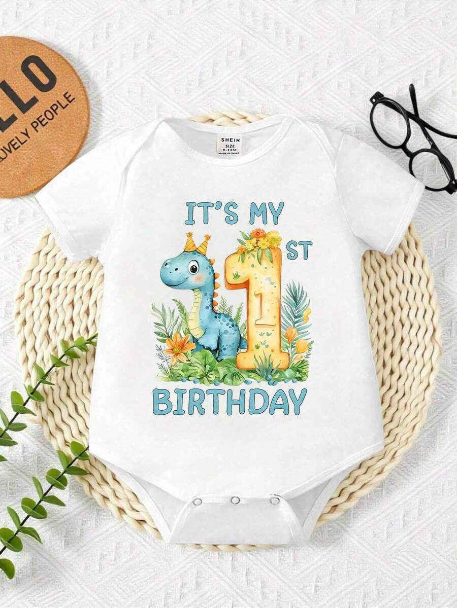 Baby Boy Funny Letter Print Short Sleeve Bodysuit Casual Summer Outfit Back Off I Have A Crazy Grandma