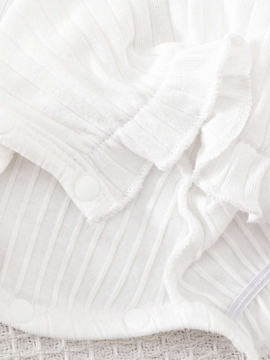 Baby Embroidered Bubble Sleeve Jumpsuit Shorts for Cute Summer Daily Wear