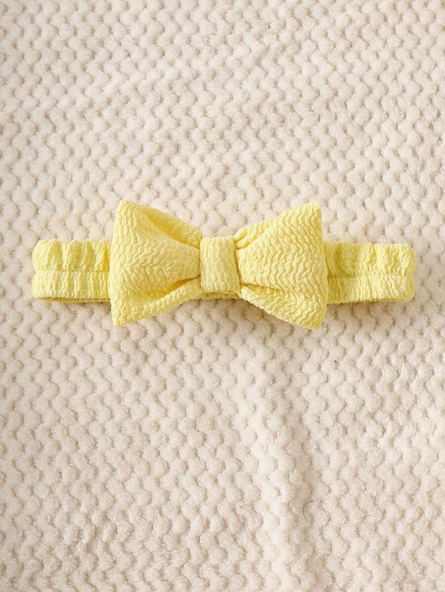 Newborn Pink Bow Dress & Headband Set - Sweet Princess Style Outfit