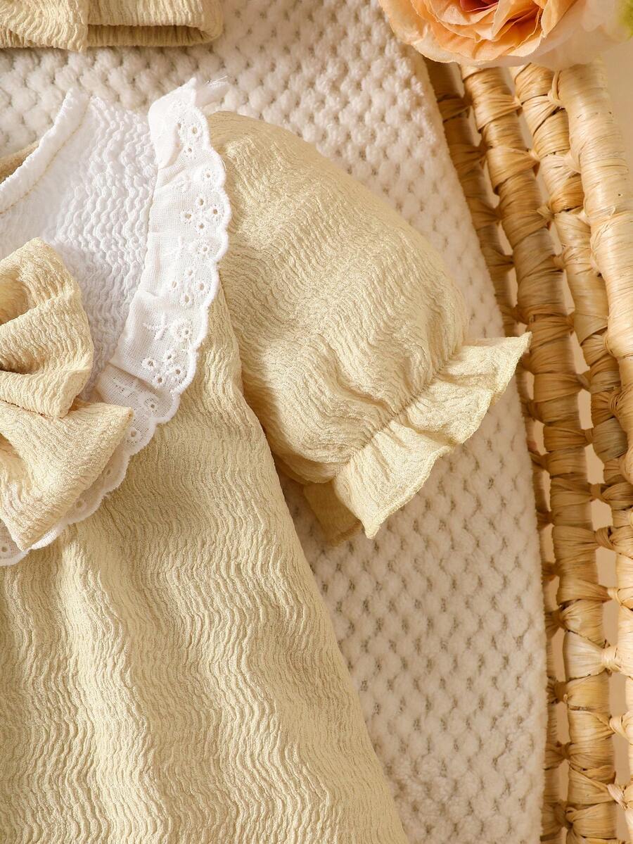 Newborn Pink Bow Dress & Headband Set - Sweet Princess Style Outfit