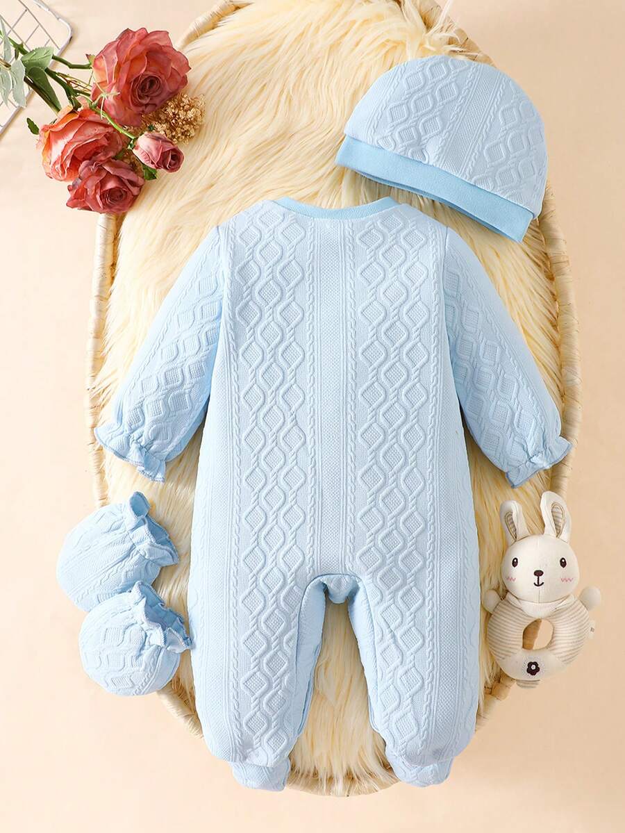 3PCS Baby Bear Outfit Set for Cozy Autumn Daily Wear and Playtime