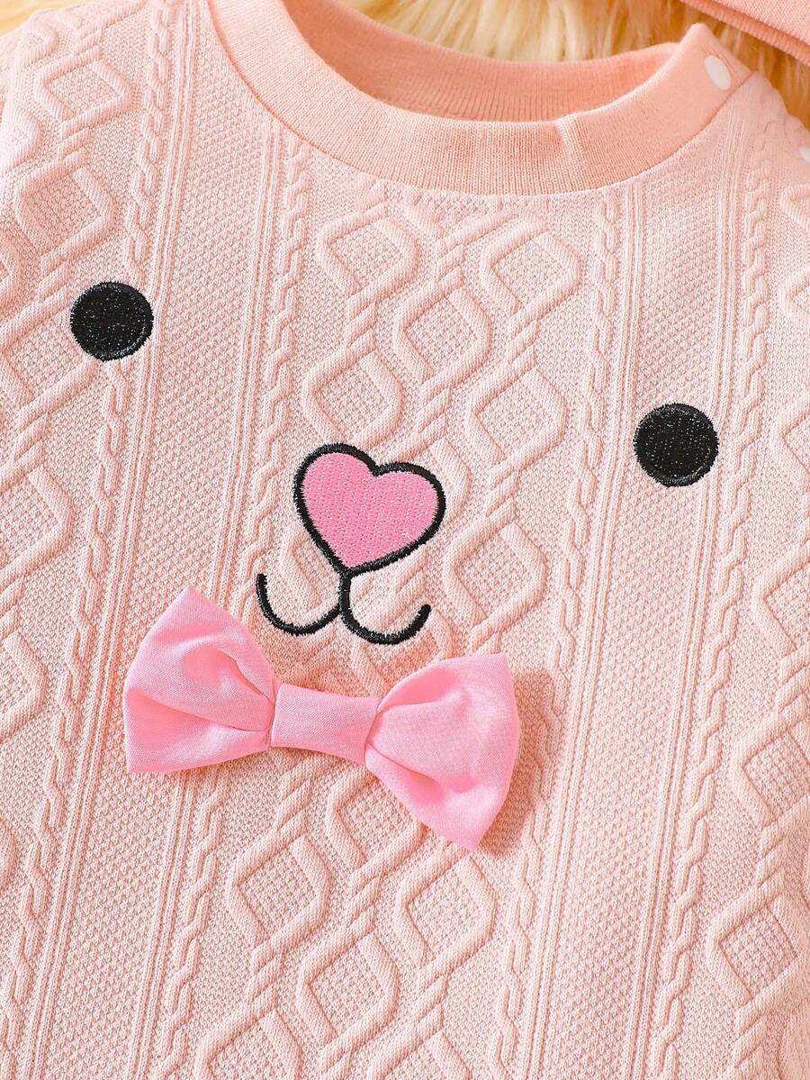 3PCS Baby Bear Outfit Set for Cozy Autumn Daily Wear and Playtime