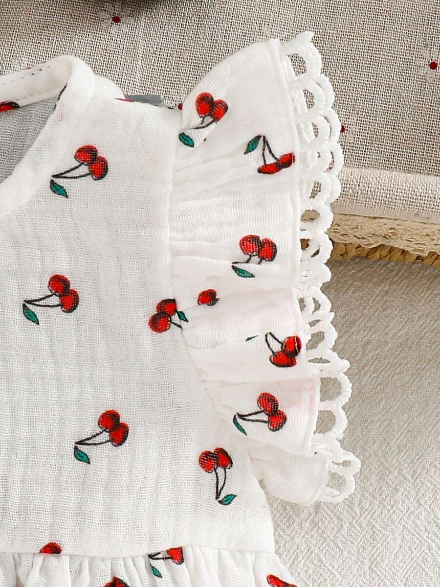 Baby Ditsy Floral Cinched Waist Dress for Cute Spring and Summer Wear