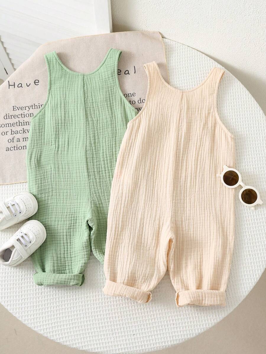 Unisex Baby Cute Denim Bib Pants Casual Overall Outfit for Spring Summer Autumn Wear