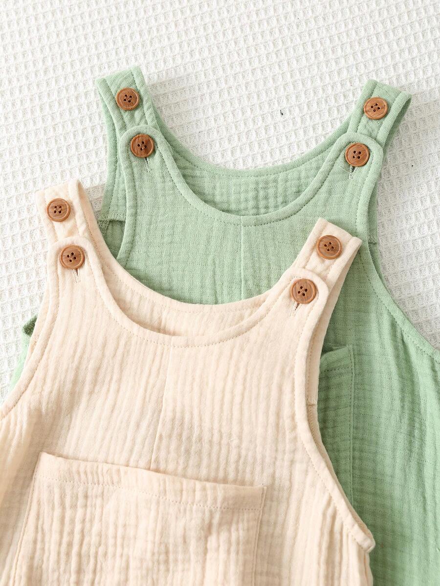 Unisex Baby Cute Denim Bib Pants Casual Overall Outfit for Spring Summer Autumn Wear