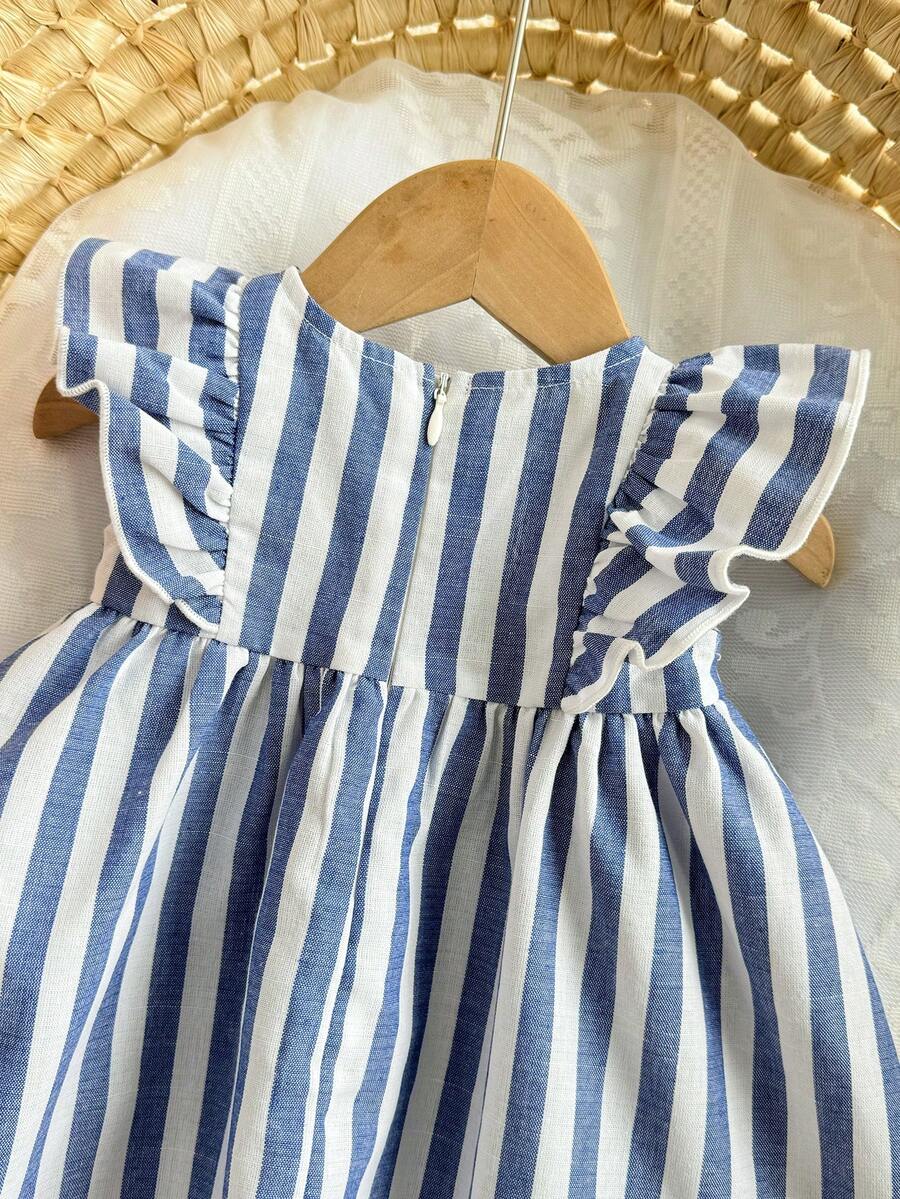 Baby Ditsy Floral Cinched Waist Dress for Cute Spring and Summer Wear