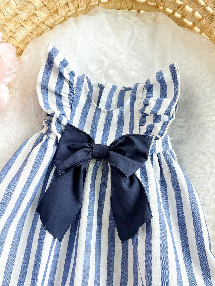 Baby Ditsy Floral Cinched Waist Dress for Cute Spring and Summer Wear