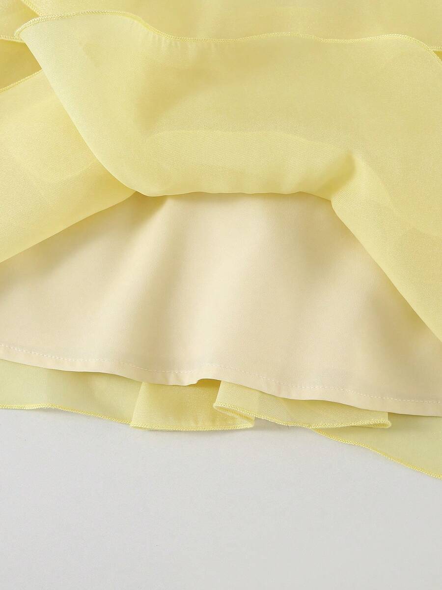 Toddler Girls Sleeveless Floral Sundress With Ruffle Detail Cute Party Wear