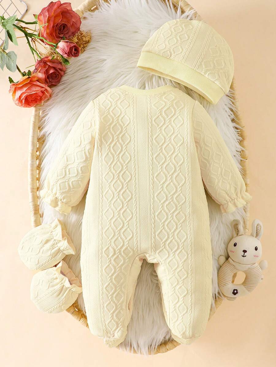 3PCS Baby Bear Outfit Set for Cozy Autumn Daily Wear and Playtime