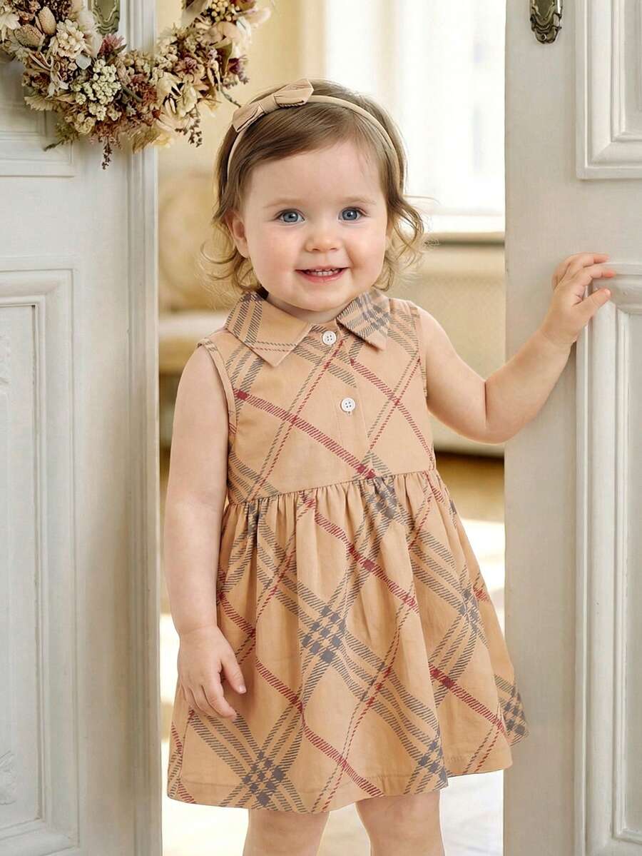 Kids Floral Print A-Line Dress With Bucket Hat Cute Summer Outing Clothing Set