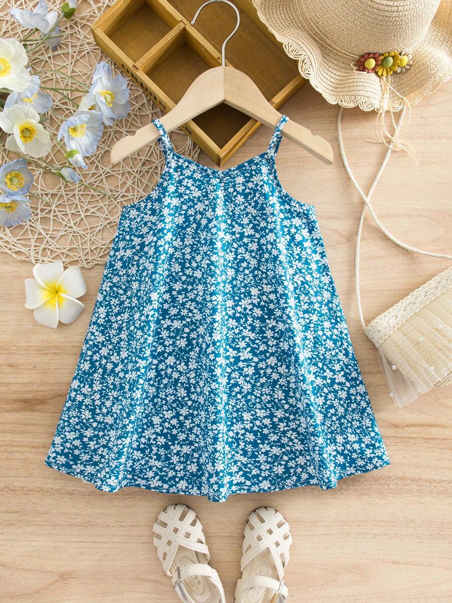 Toddler Girls Rainbow Stripe Sundress Loose Casual Beach Vacation Wear