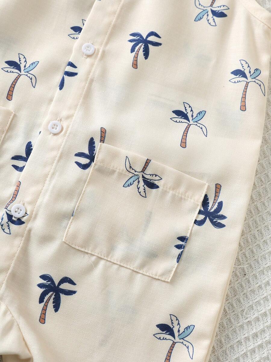 Baby Boy White Sleeveless Romper with Pockets Casual Short Jumpsuit for Everyday Wear