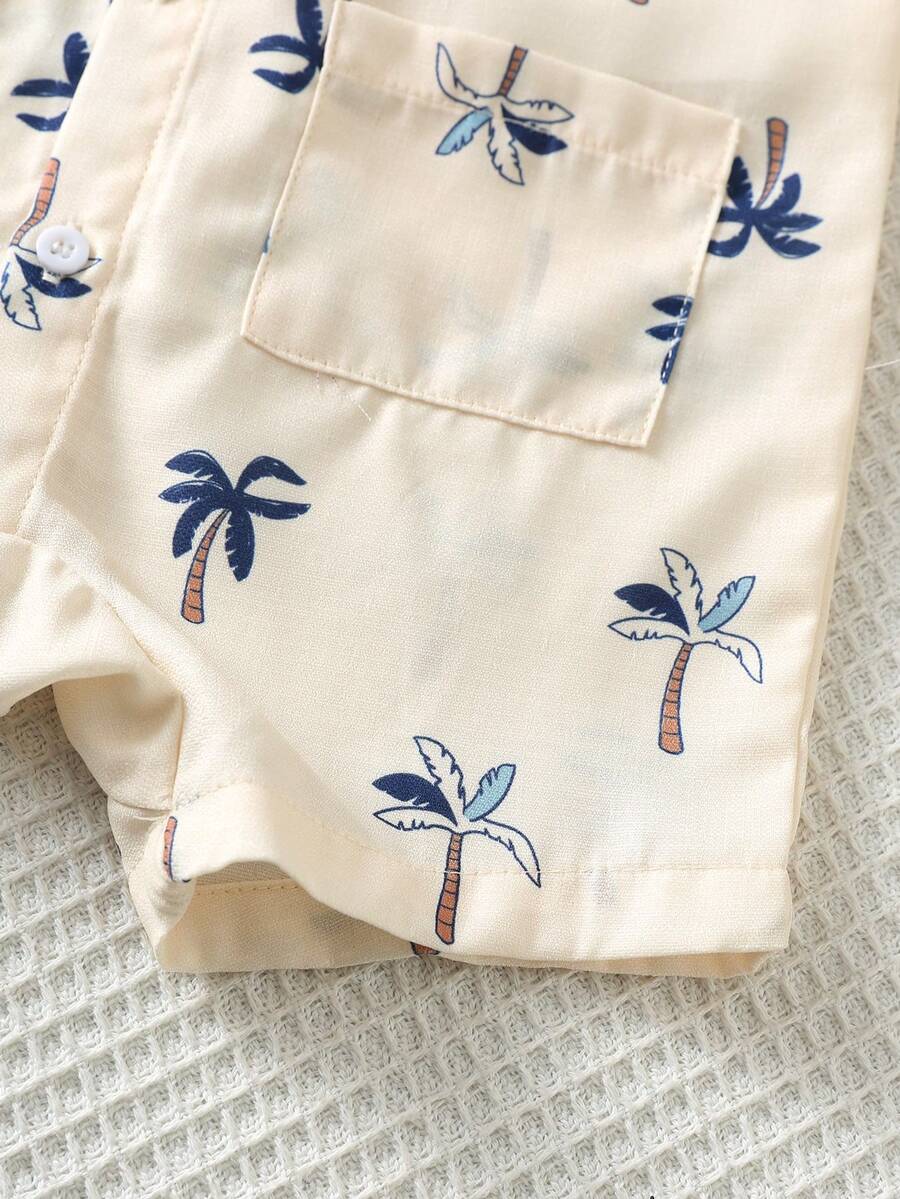 Baby Boy White Sleeveless Romper with Pockets Casual Short Jumpsuit for Everyday Wear