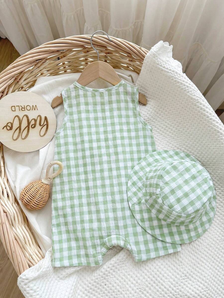 Baby Boy White Sleeveless Romper with Pockets Casual Short Jumpsuit for Everyday Wear