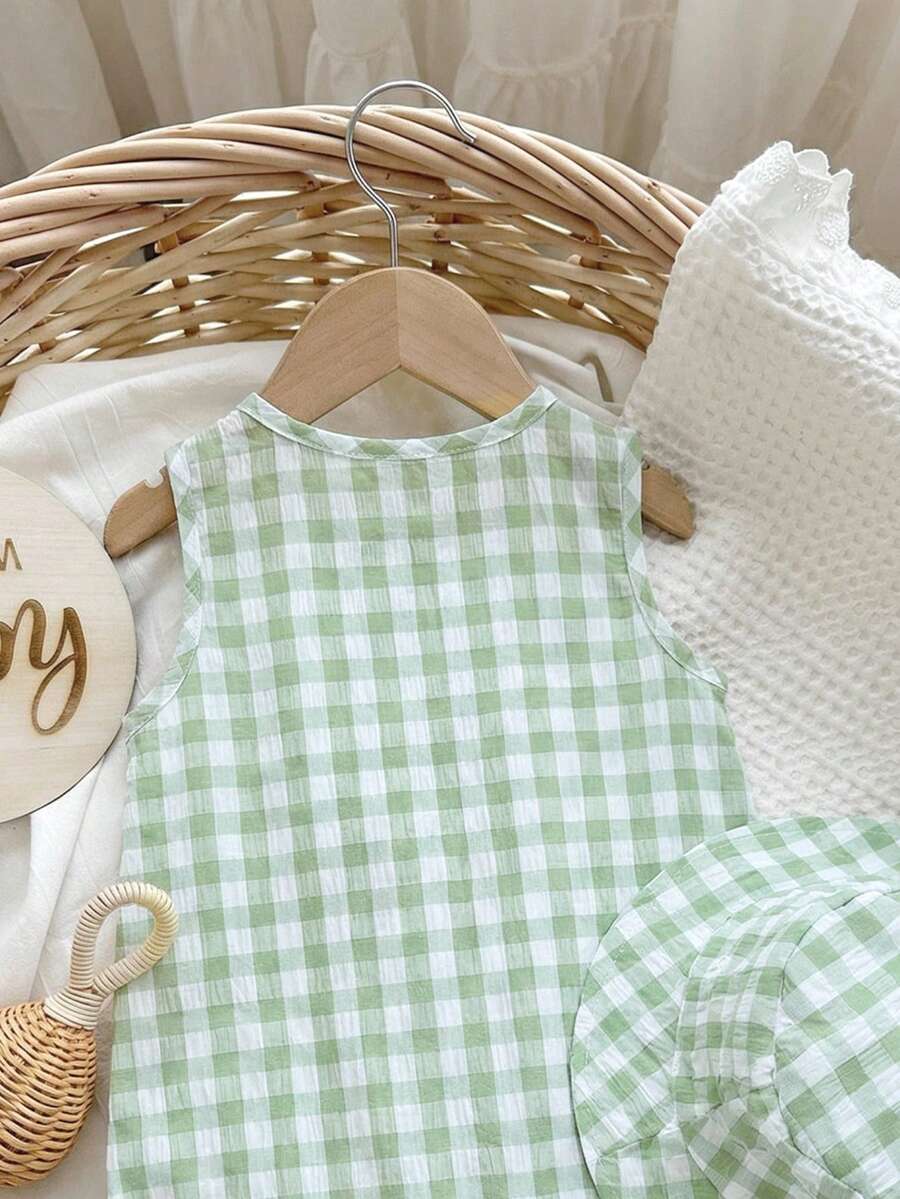 Baby Boy White Sleeveless Romper with Pockets Casual Short Jumpsuit for Everyday Wear