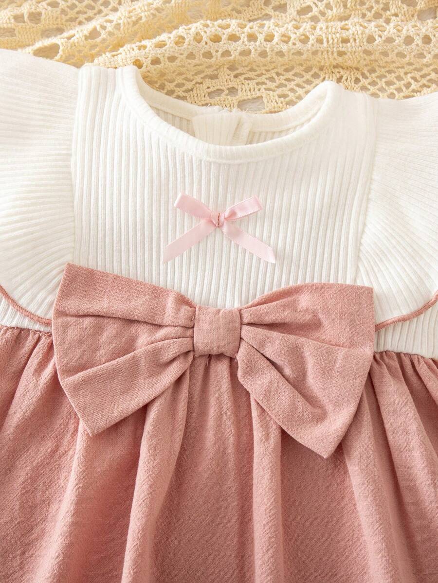 Baby Ditsy Floral Cinched Waist Dress for Cute Spring and Summer Wear