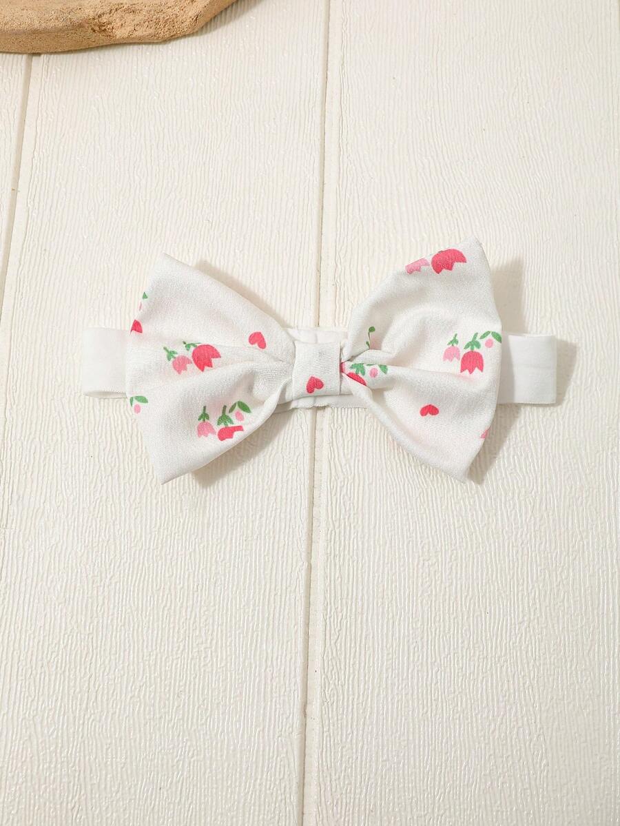 2PCS Baby Watercolor Floral Dress and Hairband Set for Cute Summer Outings