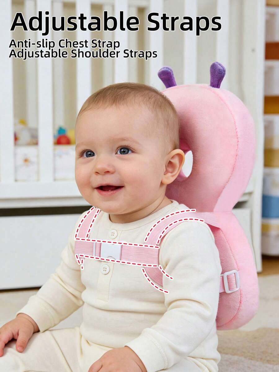 Baby Head Protection Backpack Adjustable Anti Fall Cushion for Crawling and Walking Toddlers