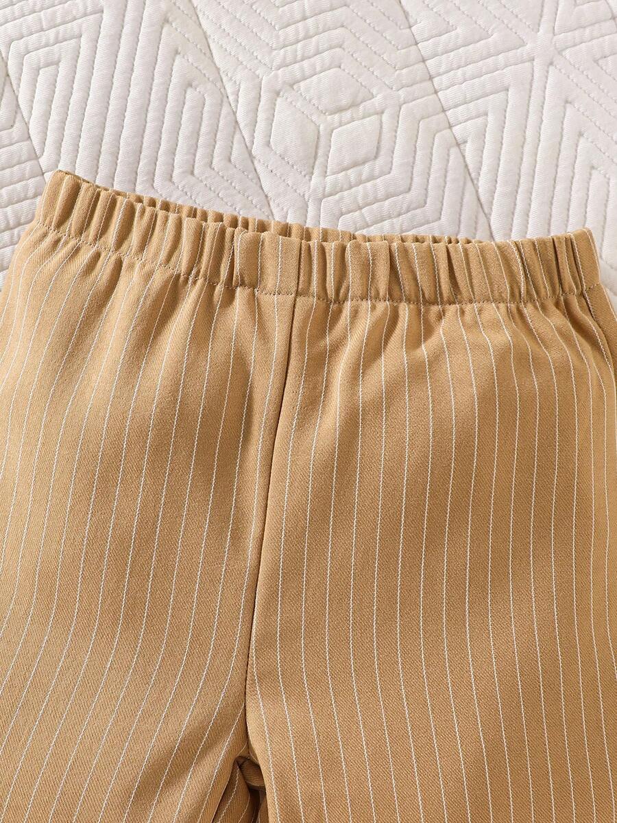 2PCS Baby Boy Gentleman Style Shirt and Shorts Set for Stylish Summer Daily Wear