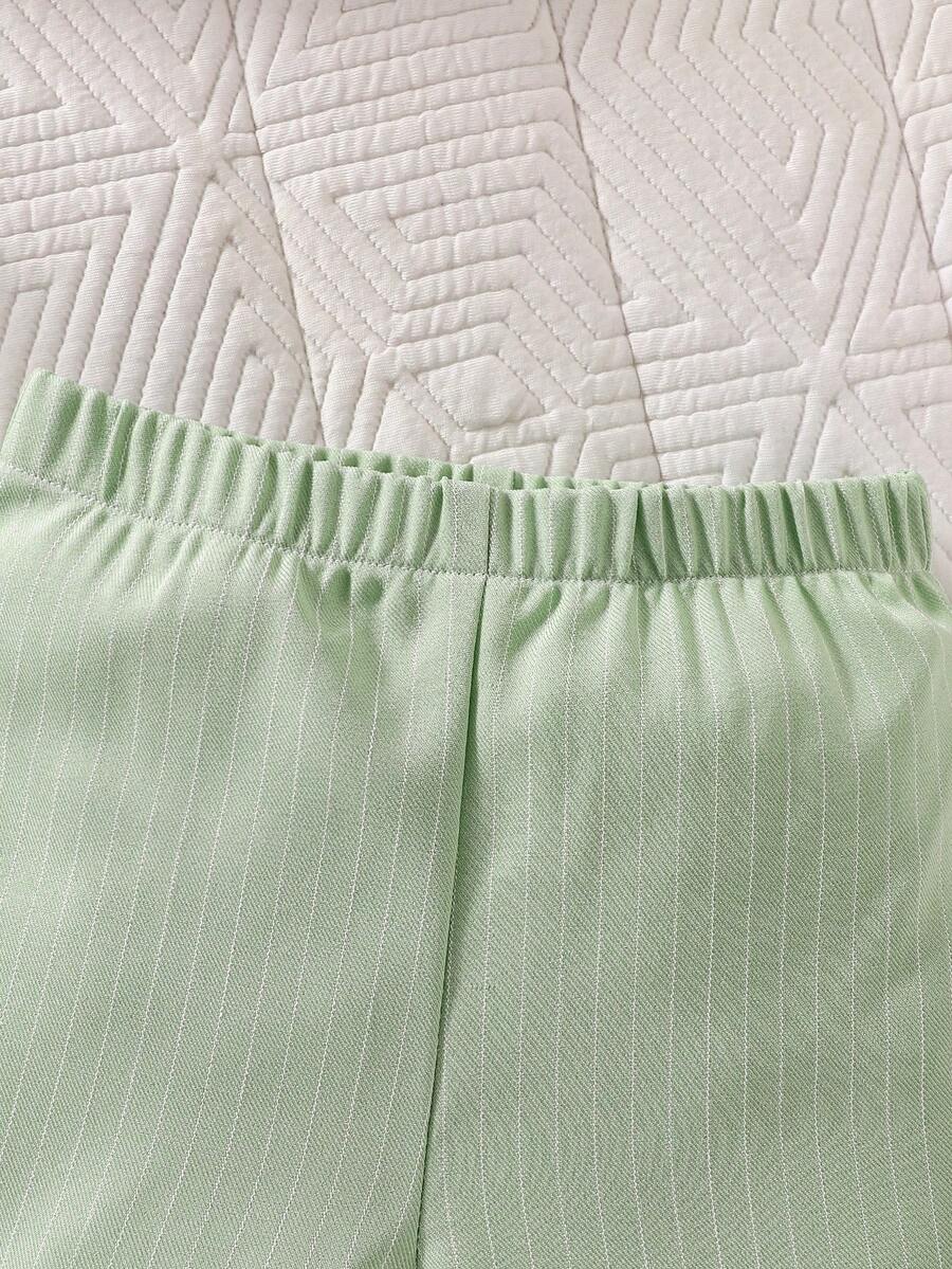 2PCS Baby Boy Gentleman Style Shirt and Shorts Set for Stylish Summer Daily Wear