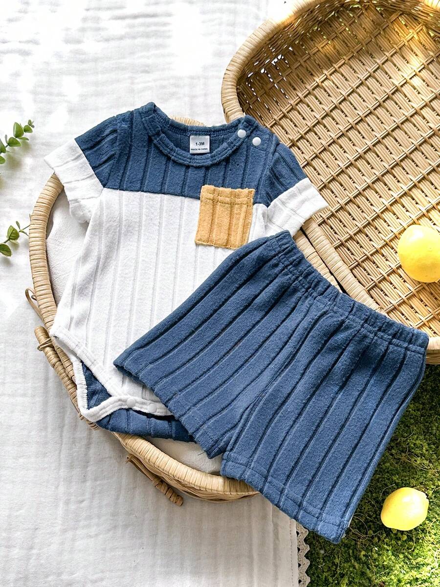 Baby Lion Print Romper and Shorts Set for Daily Wear and Photoshoots