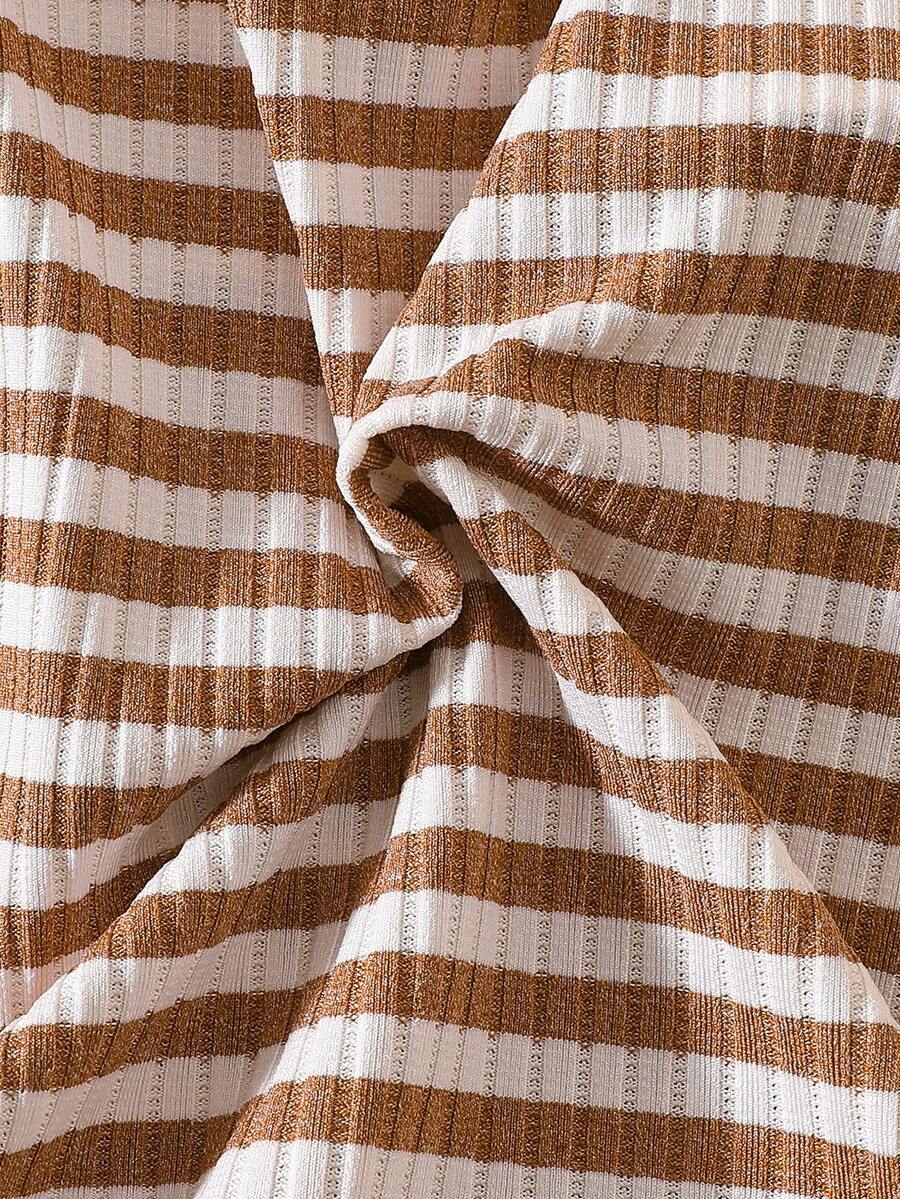 Baby Striped Collar Long Sleeve Jumpsuit for Cozy Daily Wear in Fall and Winter