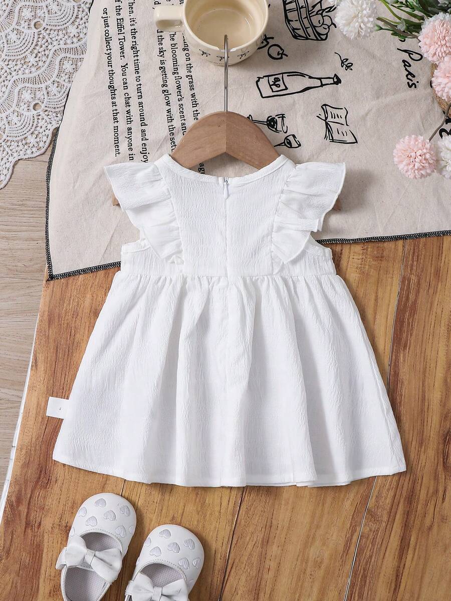Baby Red Ruffle Waist Dress for Cute Elegant Summer Wear
