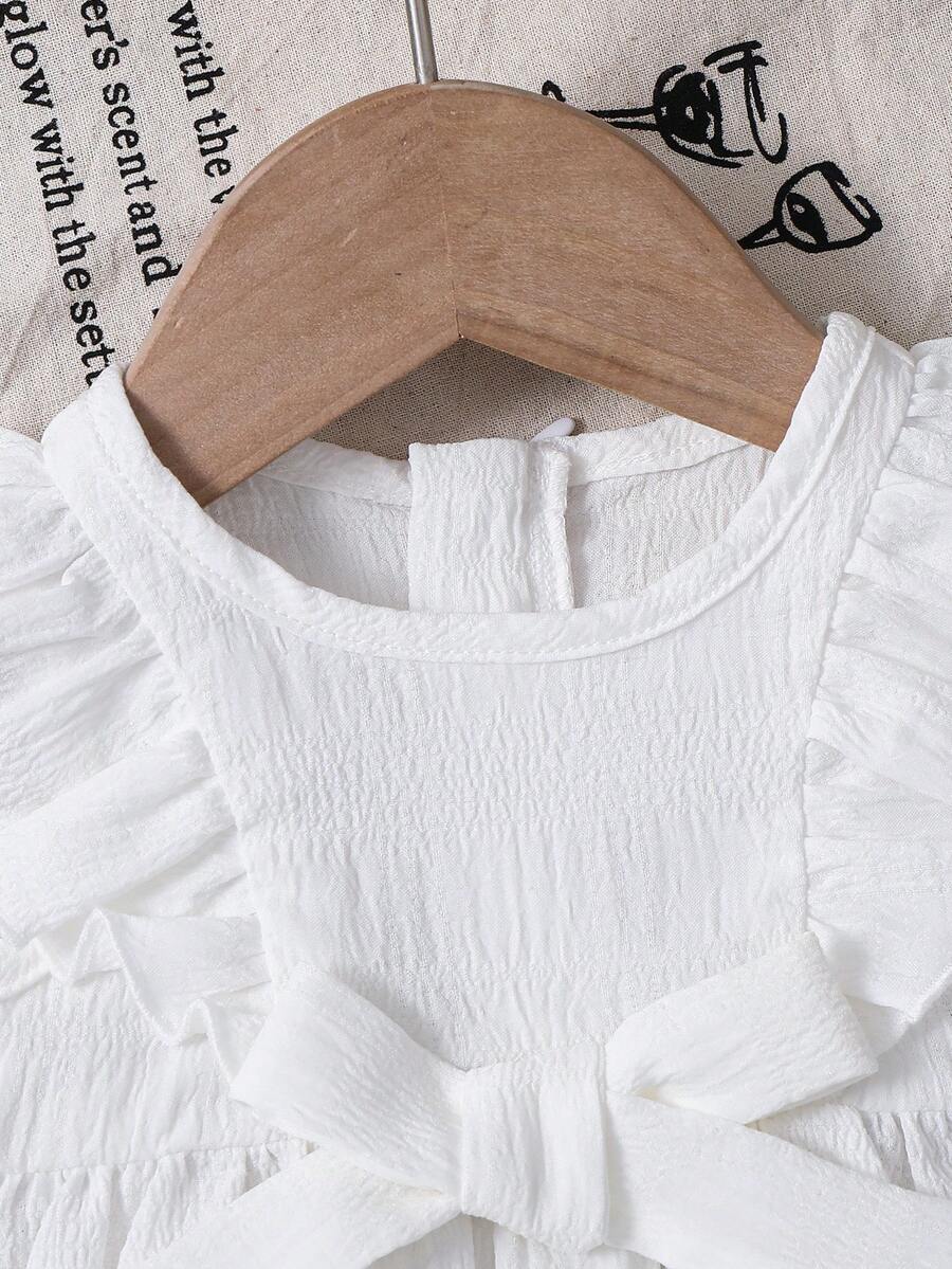 Baby Red Ruffle Waist Dress for Cute Elegant Summer Wear