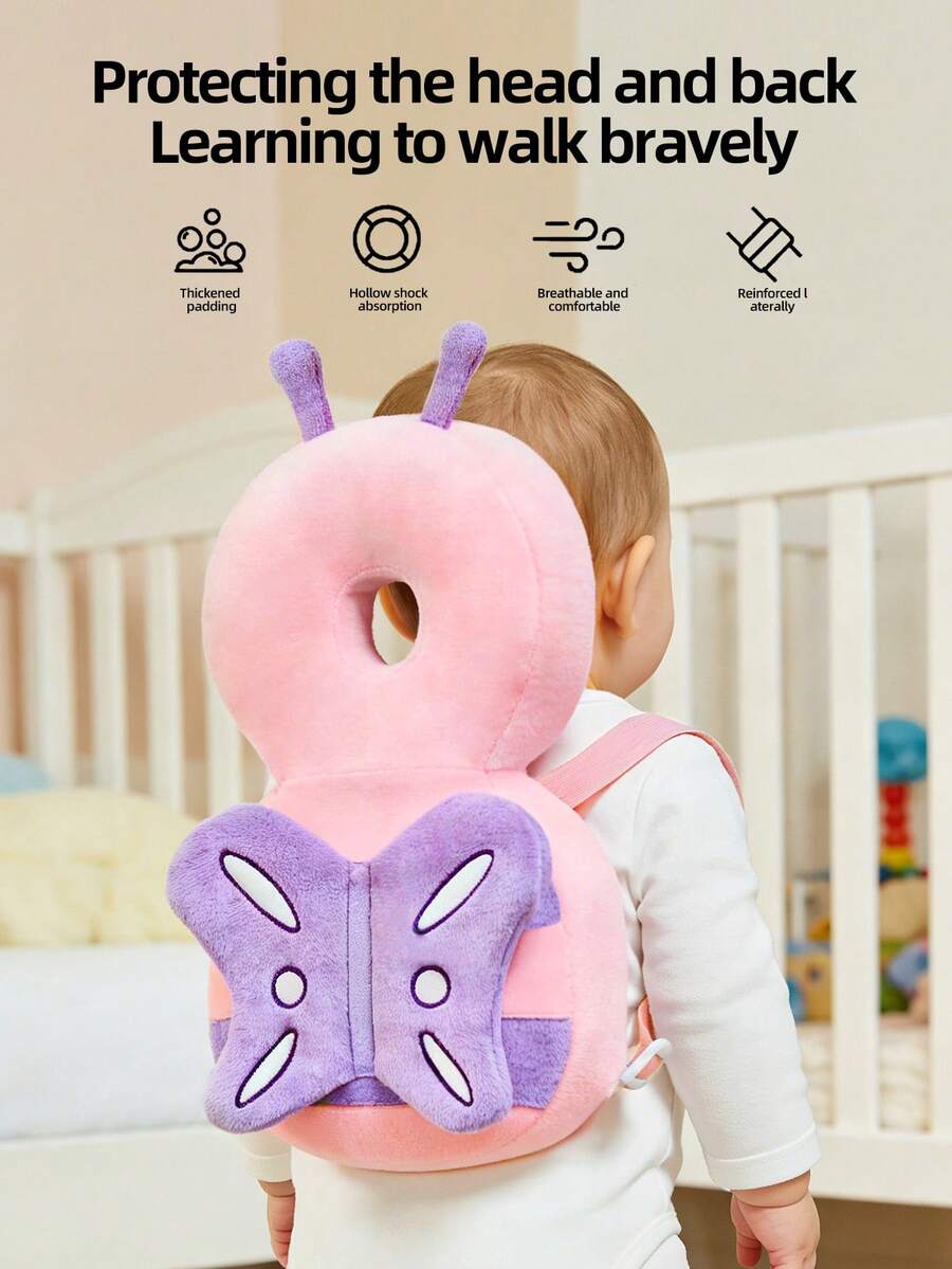Baby Head Protection Backpack Adjustable Anti Fall Cushion for Crawling and Walking Toddlers