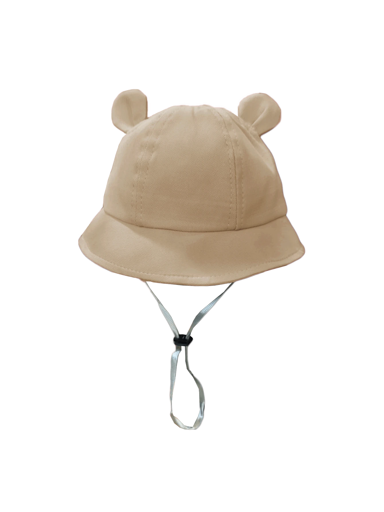 1pc Cute Ear Design Drawstring Bucket Hat for Infant Daily Wear