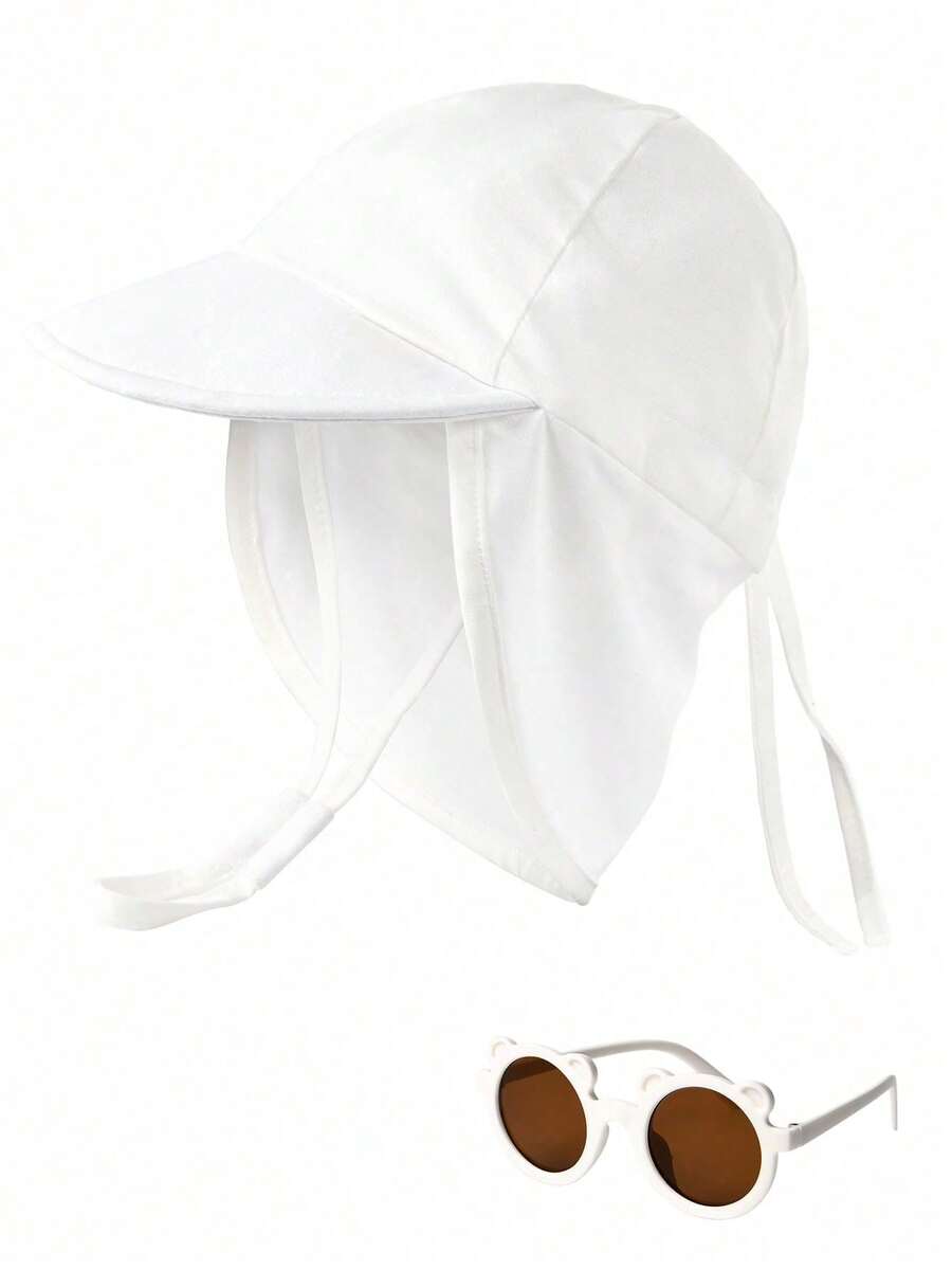Baby Sun Hat Set UPF 50+ UV Protection Toddler Bucket Hat for Boys and Girls