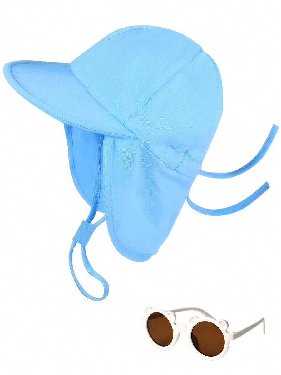 Baby Sun Hat Set UPF 50+ UV Protection Toddler Bucket Hat for Boys and Girls