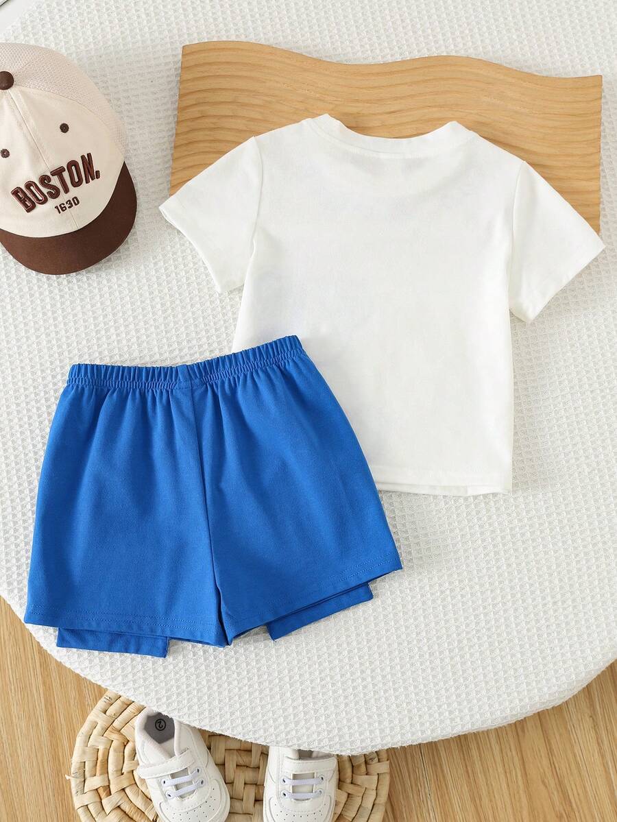 Baby Boy Mothers Day Graphic Tee and Camo Shorts 2 Piece Casual Spring Summer Outfit Set