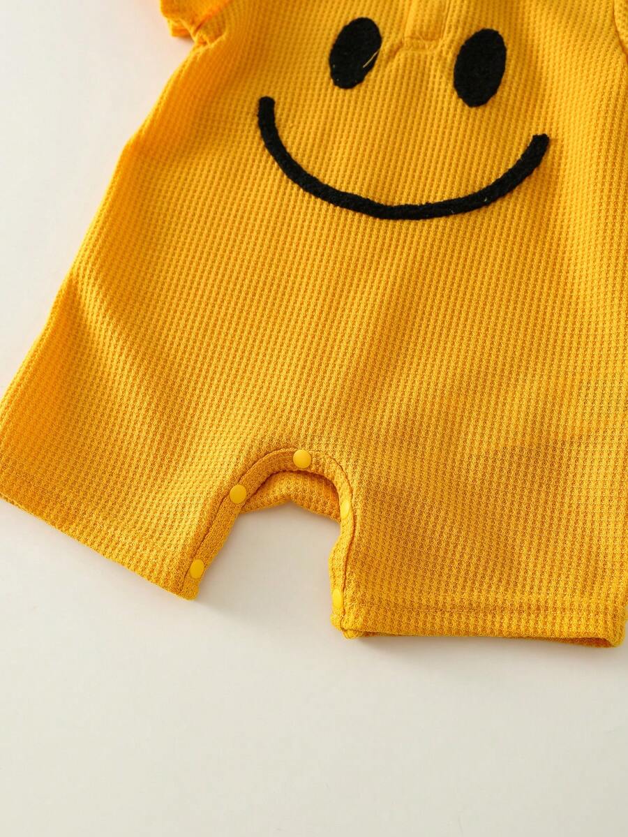 Unisex Newborn Baby Contrast Color Football Jersey Romper Short Sleeve Summer Outfit for Baby Boys Girls
