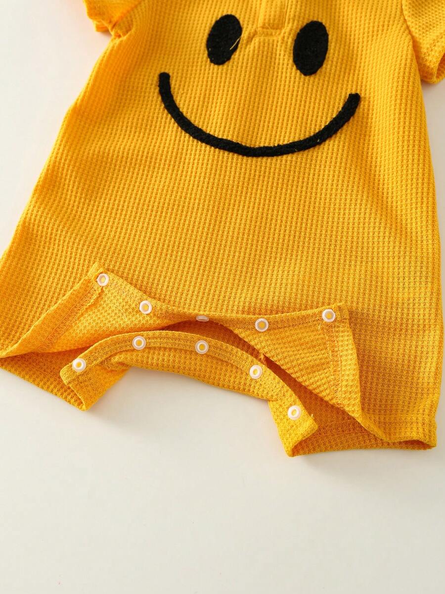 Unisex Newborn Baby Contrast Color Football Jersey Romper Short Sleeve Summer Outfit for Baby Boys Girls