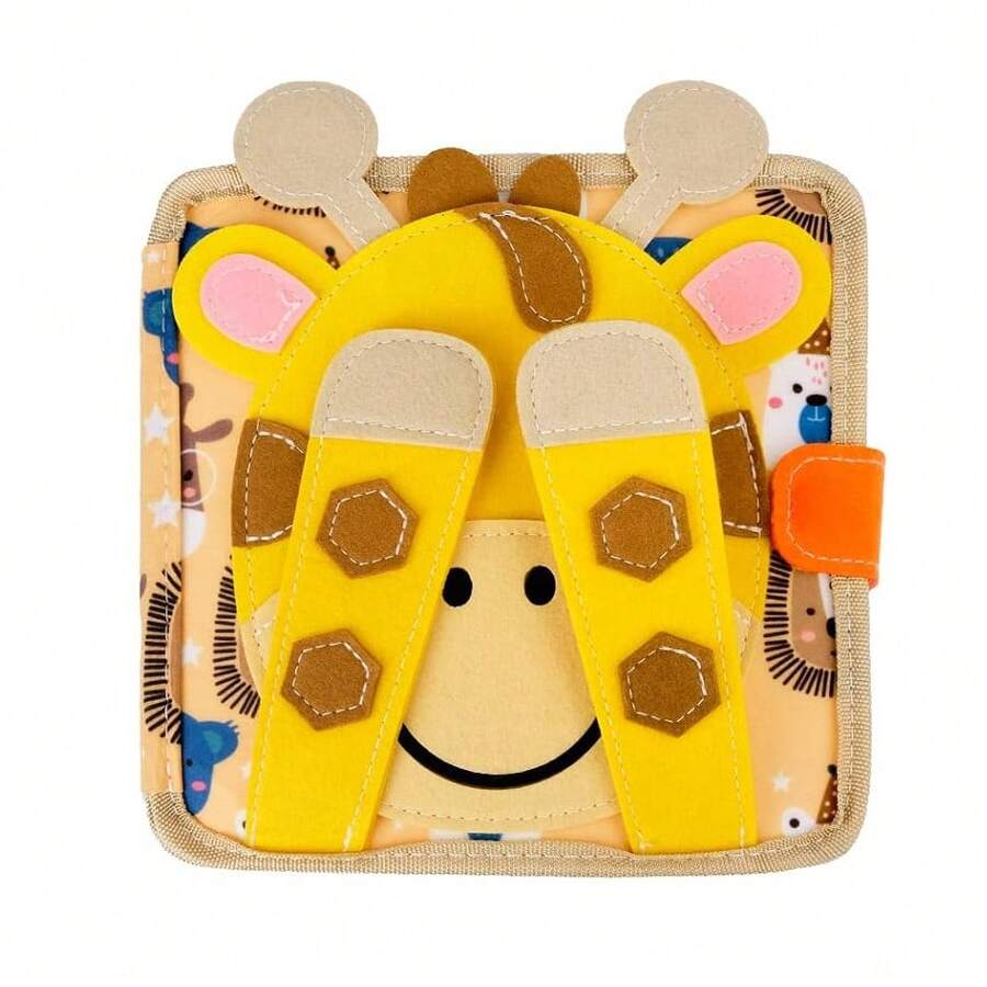 Montessori Busy Board and Felt Learning Book Early Education Activity Set for Toddlers and Preschool Kids