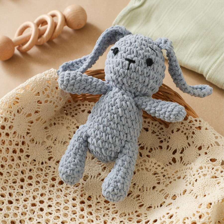 Handmade Woven Baby Rattle Toys Animal Shaped Interactive Gift Set