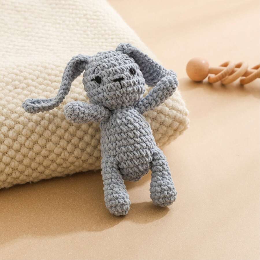 Handmade Woven Baby Rattle Toys Animal Shaped Interactive Gift Set